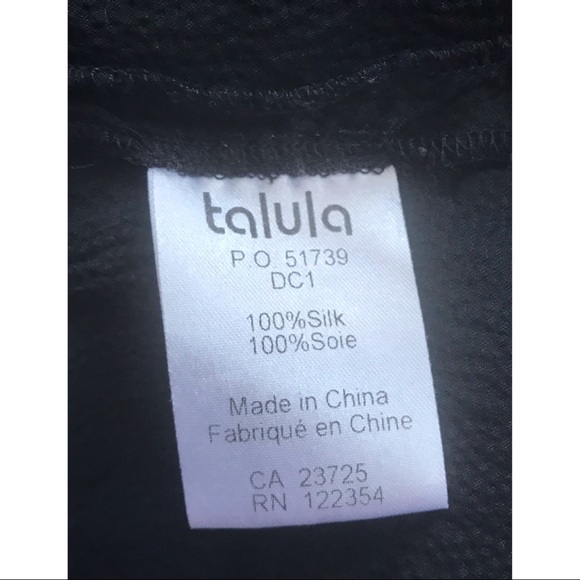 Vintage talula aritzia tiered black silk skirt large - Picture 6 of 6